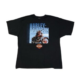 Harley Davidson Wildcat London, KY Motorcycle Black Graphic T-Shirt